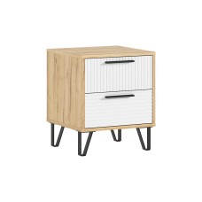 Тумбы Флэш (2 шт.), Браш Вайт, Дуб Крафт