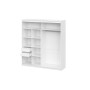 Шкаф-купе "ШКП 3" (2,0) Белый текстурный