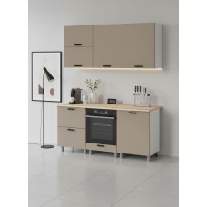 МК Аленушка 1,8м Орешник Матовый Вижен,скоба черный,сонома