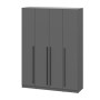 Шкаф распашной Берген ШК-1600, Серый графит