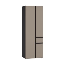 Шкаф комбинированный Сидней 13.18, Антрацит, Веллюто Капучино