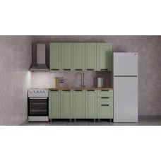 ГК Аленушка 1,6м  Лилия Фиcташка/Фисташка,скоба черный,сонома