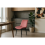 Стул "Оскар" черный матовый Томми 14 пыльная роза