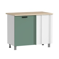 МК Аленушка НПУ 1000 Орешник, Матовая Мята,скоба черный (со столешницей)