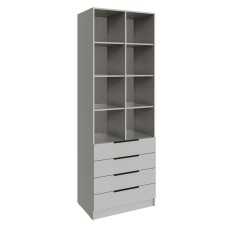 Стеллаж Мадрид (0,8) с 4 ящ. кашемир