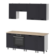 МК Аленушка 2м Астра Сталь,скоба черный,сонома