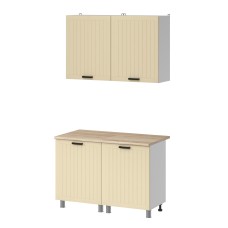 МК Аленушка 1,2м  Орхидея Крем,скоба черный,сонома