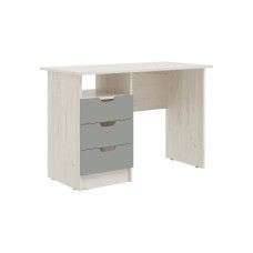 Стол с ящиками Юниор-4, Шарли Бриз, Дуб Крафт Белый