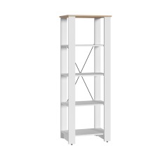 Стеллаж Джастин 13.354, Белый шагрень