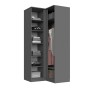 Шкаф угловой прямой Челси, Графит