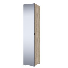 Пенал с зеркалом Теана дуб крафт серый