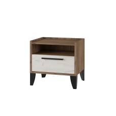 Тумба Модена МТ-20 Дуб крафт табачный/Дуб крафт белый