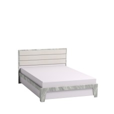 Кровать с ортопедическим основанием (металл) Айрис 308 Люкс 140х200, статуарио