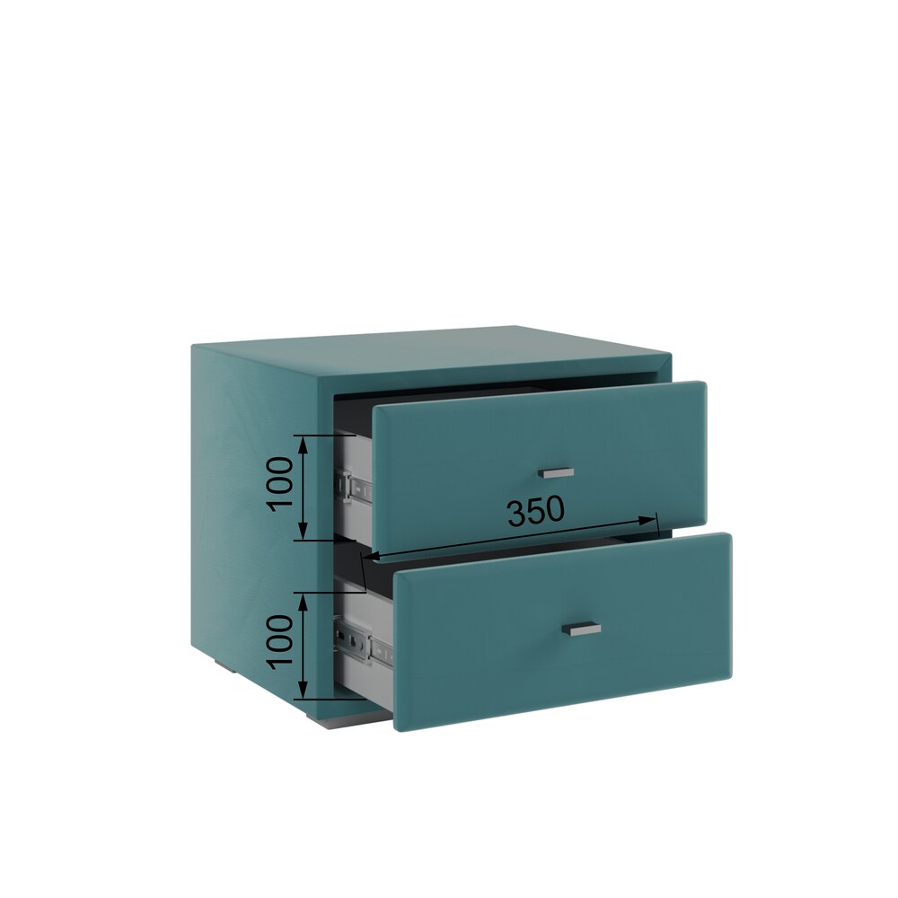 Тумба прикроватная интерьерная, Бирюза Тумба прикроватная интерьерная, Бирюза
