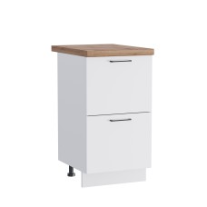 КГ ШН2Я 450 + внутр.ящ 450 Белый софт матовый/Белый гладкий Арника РМ (со столешницей)