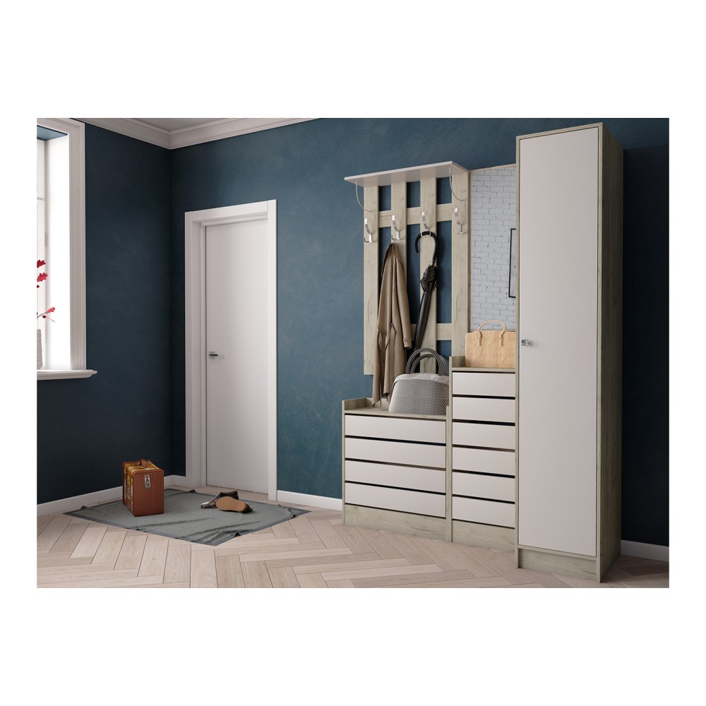 Вешалка Ямайка ЯПВ-1, Дуб крафт серый, Кашемир Вешалка Ямайка ЯПВ-1, Дуб крафт серый, Кашемир