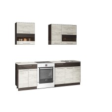 Кухонный гарнитур Маша 1.6 м, дуб крафт белый