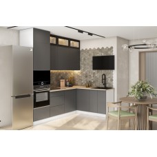 КГ Угловой Модерн 240*160 Синий (со столешницей, сонома, 26) в.58