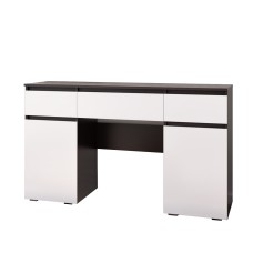 Стол туалетный Ким, Белый глянец холодный, Венге