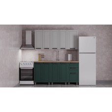 ГК Аленушка 1,6м  Лилия Керамика/Изумруд,скоба черный,черный