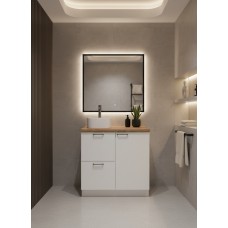 ВГ 900 Белый софт матовый/Белый гладкий Арника РМ (со столешницей) в.2 ВГ 900 Белый софт матовый/Белый гладкий Арника РМ (со столешницей) в.2