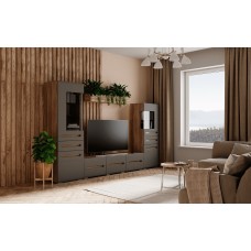 Гостиная Наоми. Комплект 2, графит Гостиная Наоми. Комплект 2, графит