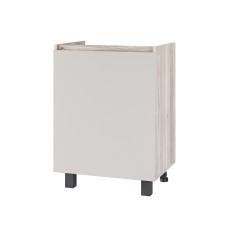 Шкаф под мойку без столешницы Берген Лайт 6м1 0,6м, Дуб смоки, Кашемир