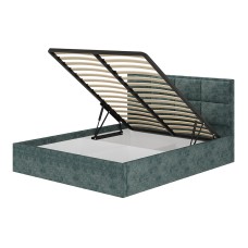Кровать 160х200 с подъемным механизмом Линда, морская волна Кровать 160х200 с подъемным механизмом Линда, морская волна