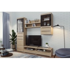 Гостиная Эколь Вариант №3, Дуб сонома Гостиная Эколь Вариант №3, Дуб сонома