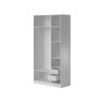 Шкаф Напольный Шарлотта 120  Кашемир серый/Пудра