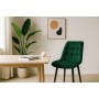 Стул "Бостон" черный матовый Velutto 33 зеленый