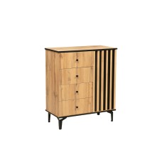 Комод Либерти 51.05, Дуб Вотан, Черный