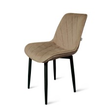 Стул "Оскар" черный матовый Томми 03 капучино