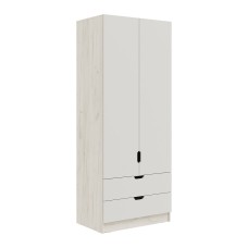 Шкаф Юниор-4 (800), Шарли Белый, Дуб Крафт Белый