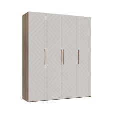 Ньёрд Шкаф 1800 Дуб Сонома/Белый софт матовый