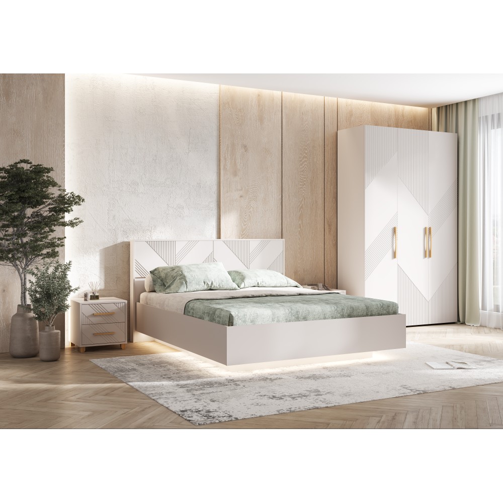 Кровать Ирис с ортопедическим основанием (металл) 1,6м, Кашемир Кровать Ирис с ортопедическим основанием (металл) 1,6м, Кашемир