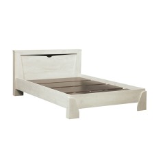 Кровать одинарная с настилом Лючия 33.07, Бетон пайн белый, Венге Кровать одинарная с настилом Лючия 33.07, Бетон пайн белый, Венге