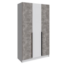 Шкаф Мадрид (1,3) без зеркала белый/ателье светлое