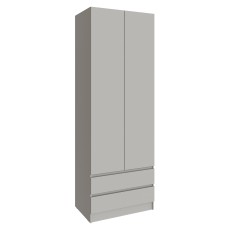 Шкаф Мадрид (0,8) с 2 ящ. без ручек без зеркала кашемир