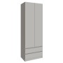 Шкаф Мадрид (0,8) с 2 ящ. без ручек без зеркала кашемир