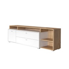 Тумба Бэль 10.92, Белая; Дуб Золотой