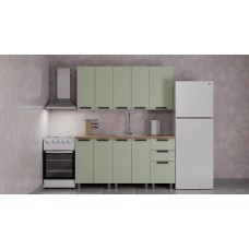 ГК Аленушка 1,6м  Лаванда Фиcташка/Фисташка,скоба черный,черный