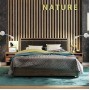 Кровать с ортопедическим основанием (металл) Nature 307 Люкс 160х200, крафт