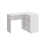 Стол письменный угловой Челси, Белый глянец холодный, Белый
