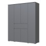 Шкаф четырехстворчатый Плейона, Графит серый