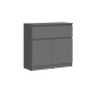 Комод Челси 800 (1 ящик 2 двери), Графит Комод Челси 800 (1 ящик 2 двери), Графит