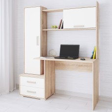 Стол компьютерный Квартет-9, дуб сонома/белый Стол компьютерный Квартет-9, дуб сонома/белый