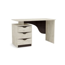 Стол письменный Лючия 33.23, Бетон пайн белый, Венге Стол письменный Лючия 33.23, Бетон пайн белый, Венге