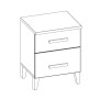 Тумба прикроватная Норвуд 41