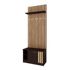 Тумба с вешалкой Кано 800 КПТВ-2, Венге, Дуб крафт золотой